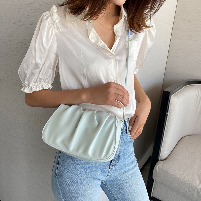 Túi xách nữ, túi đeo chéo da gấp phong cách hàn quốc Little_Lisa_Store 031