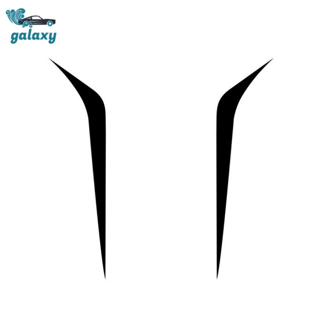 Galaxy Bộ 2 Miếng Dán Trang Trí Xe Hơi Họa Tiết Kẻ Sọc Diy