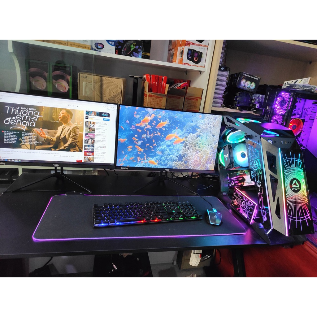 Màn hình LCD 27'' VSP IP2702 tràn viền Full HD 100Hz Gaming BH 36 tháng