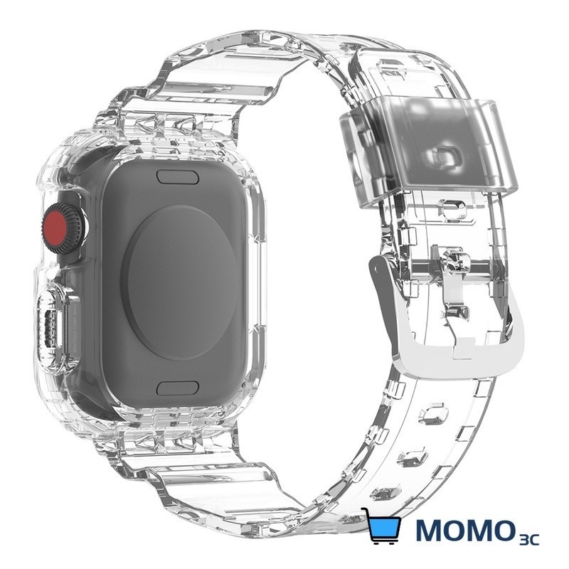 Strap For Smart Watch Sries 7 6 Band 40mm 44mm 45mm 41mm Soft Silicone Transparent Bracelet iWatch 5 4 3 SE 6 7