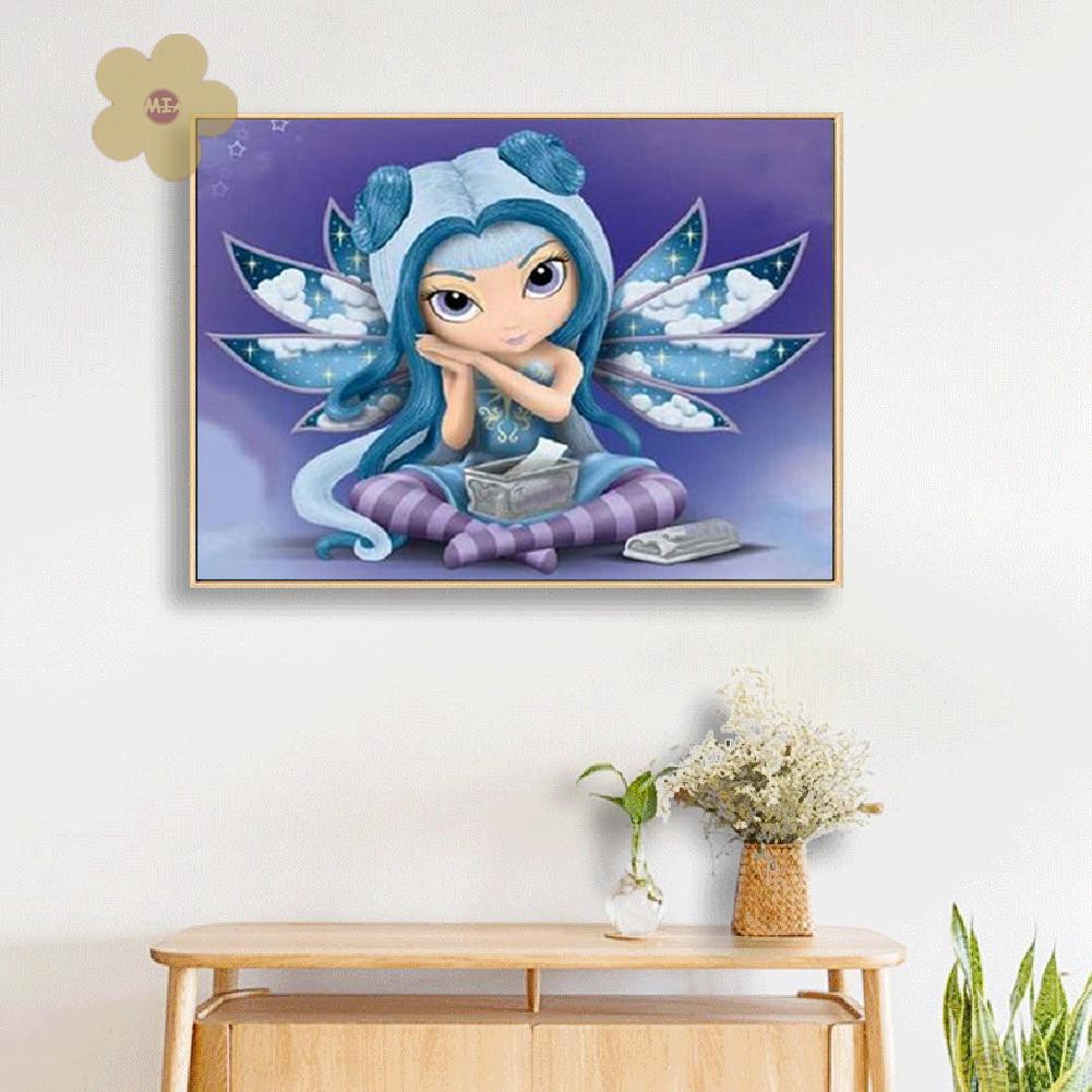 MIAON 5D DIY Diamond Painting Big Eyes Doll Full Drill Rhinestone Art Pictures bts