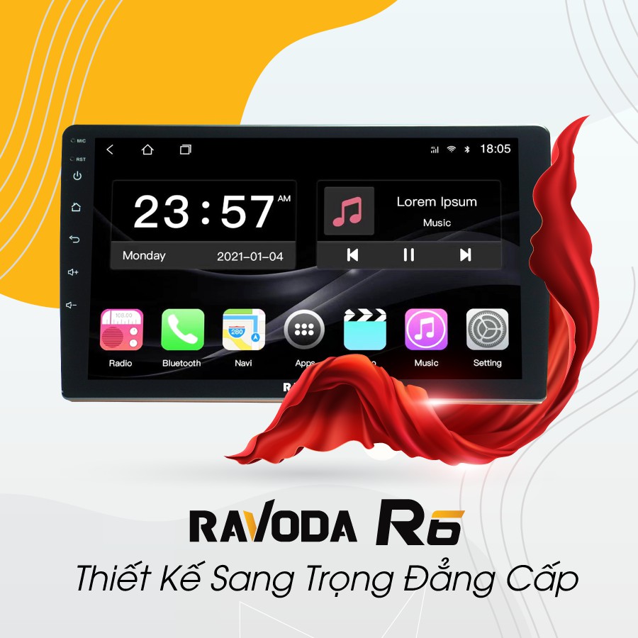 [Miễn Phí Lắp Đặt] Màn hình Android Webvision Ravoda R6 + [Quà Tặng] + Sim 4G