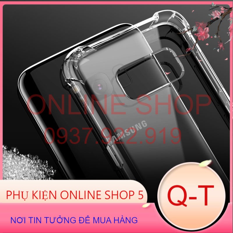 Ốp điện thoại mềm trong suốt chống trầy chống sốc cho Samsung Galaxy S8 S8+ S7 S7 edge S6 A7 A5 A3 J5 J7