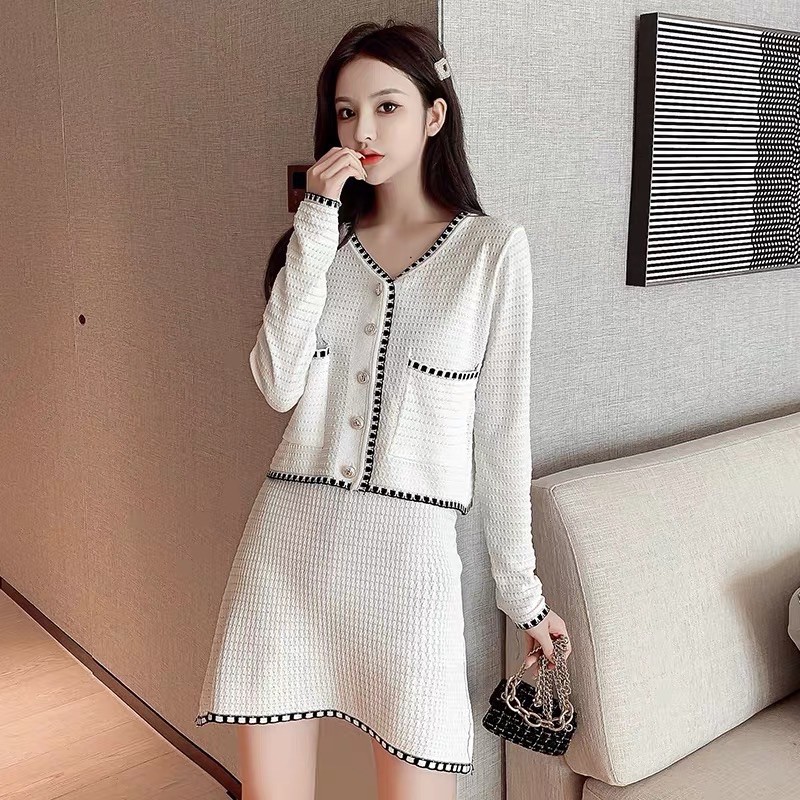 Áo Choàng Len, Áo Cardigan Dệt Kim Cổ Chữ V Lưng Cao Thời Trang Mùa Thu Cho Nữ