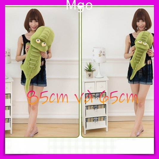 [Có Sẵn ] Gấu Bông Teddy Bear Cá Sấu Mặt Ngáo Gấu Nhồi Bông Hình Cá Sấu Mắt Lồi Mặt Quạo Dáng Dài Mềm Mịn Size 65cm 85cm