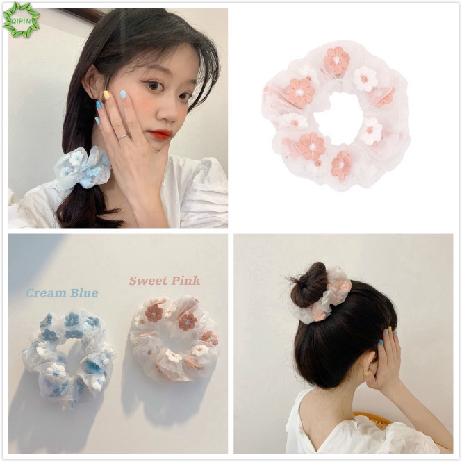 Vòng buộc tóc lưới hoa xinh xắn cho nữ