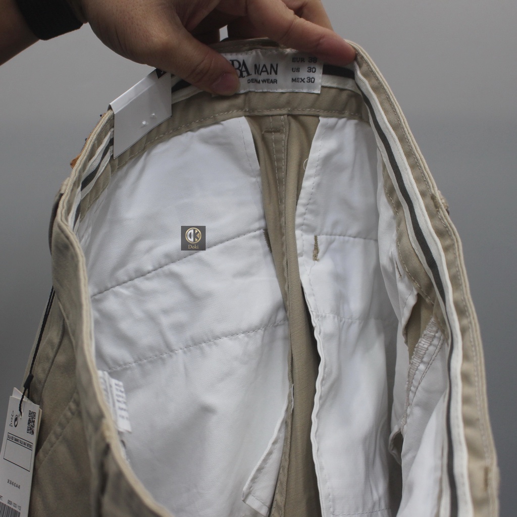 Quần Kaki Nam Màu Xanh Ghi DKC, Quần kaki túi chéo dáng ôm đứng, chất vải co giãn thoáng mát - Doki