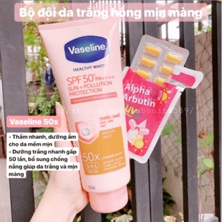 Dưỡng trắng Vaseline 50x