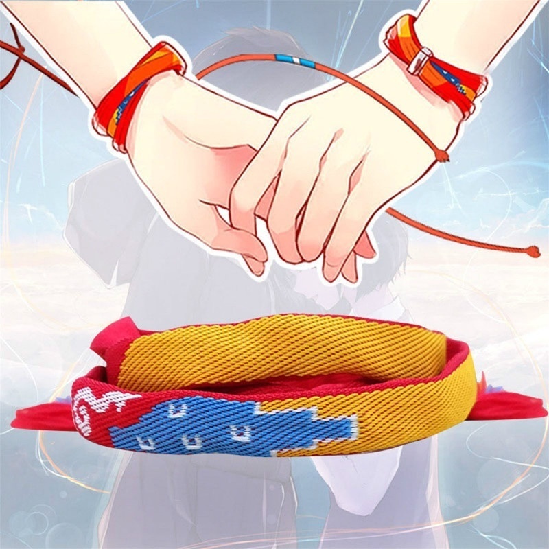 Kimi No Na Wa Your Name Miyamizu Mitsuha Vòng Tay Trang Sức Cosplay