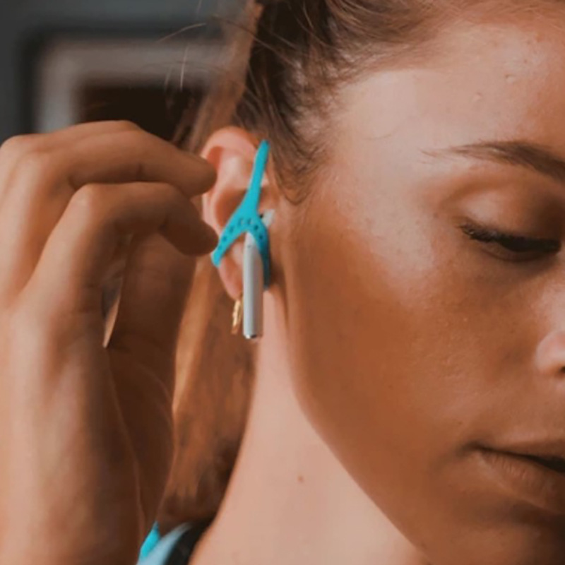 Bộ 2 dây giữ tai nghe không dây kết nối Bluetooth bằng silicon