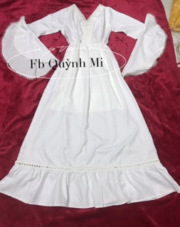 Đầm maxi tay loe