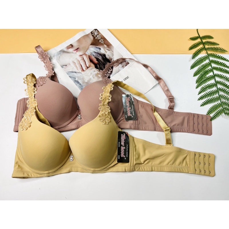 Áo ngực Bigsize Thái Lan mút mỏng dây phối ren Sisterhood 954