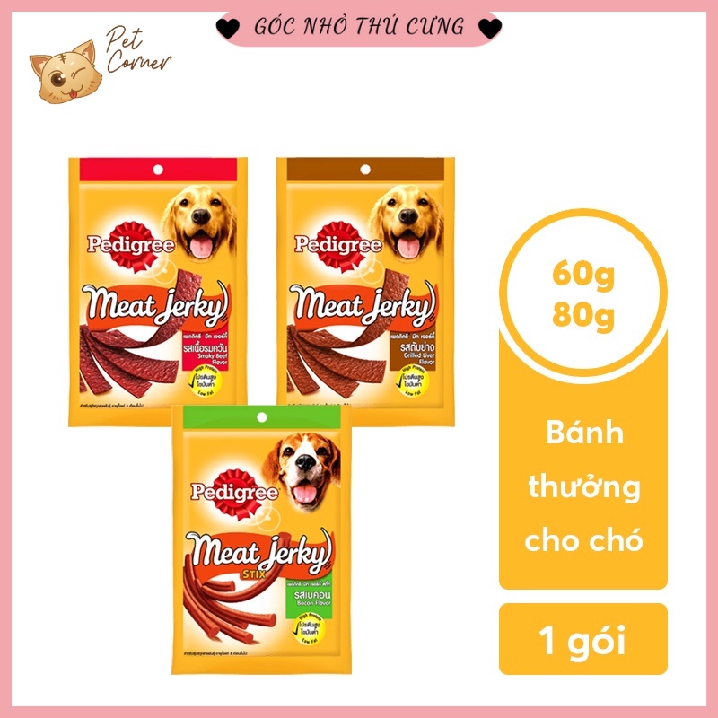 Snack xương thưởng cho chó Pedigree Meat Jerky