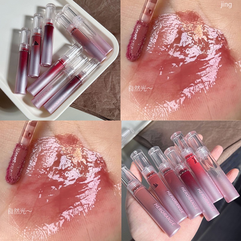 Son Bóng Hiệu Ứng Gương Dưỡng Ẩm Không Dễ Phai Màu Thương Hiệu Herrange