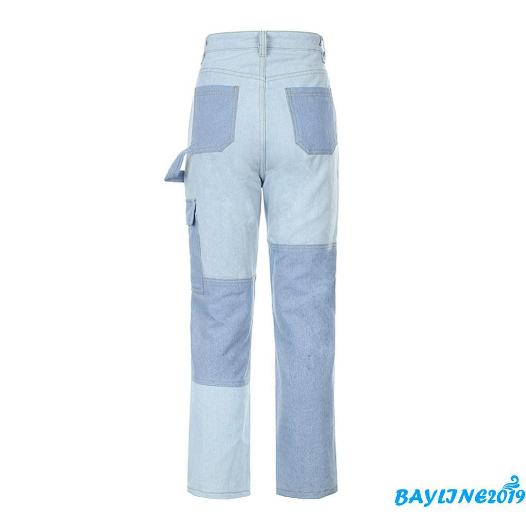 Quần Jeans Dài Ống Rộng Thời Trang Dành Cho Nữ