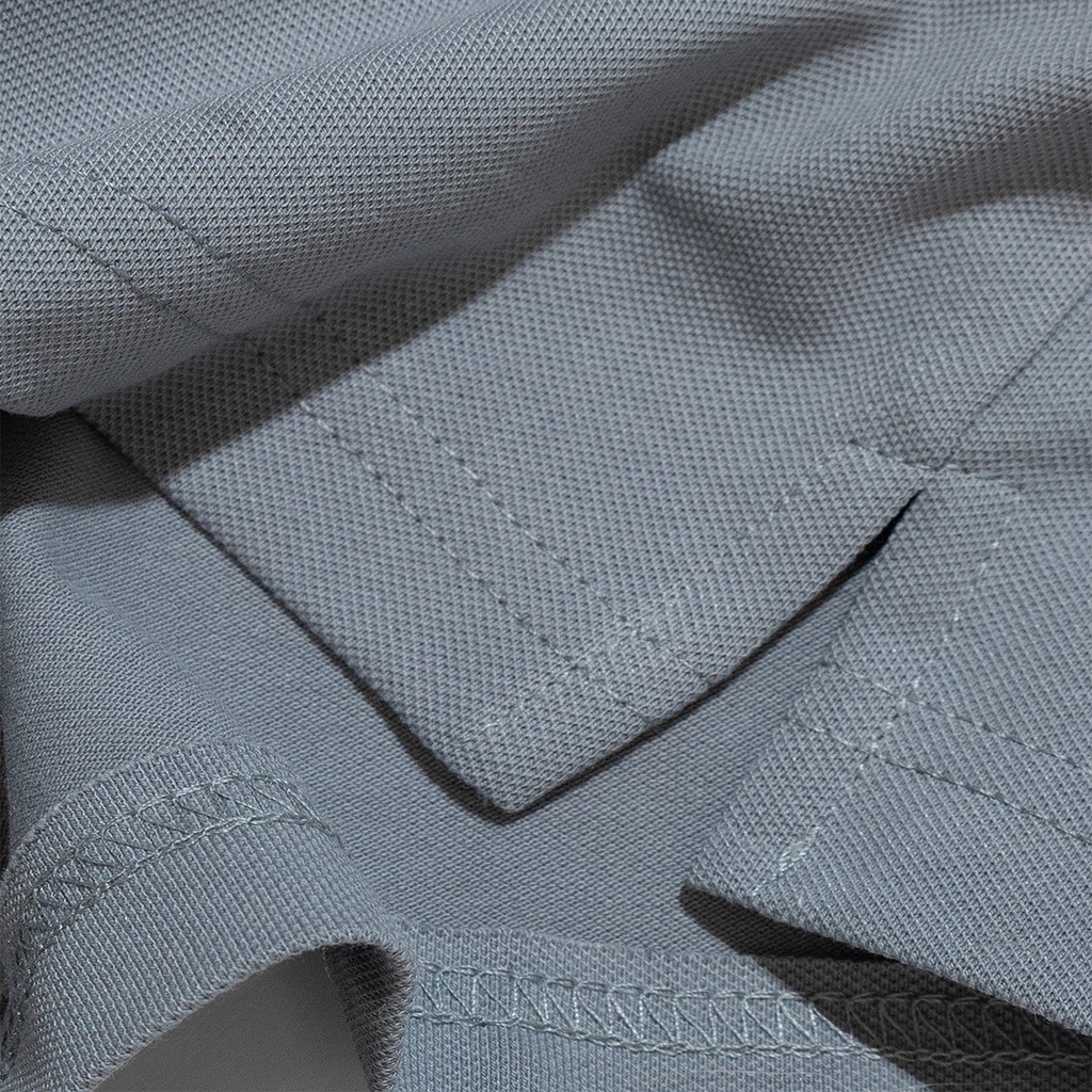 Áo thun polo nam thêu gấu 4MEN PO048 có cổ trụ bẻ dệt sọc, ngực thêu gấu trẻ trung, vải cá sấu cotton hàng hiệu cao cấp | BigBuy360 - bigbuy360.vn