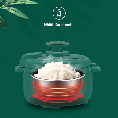 Nồi áp suất đa năng AUX dung tích 3L cấu tạo lòng nồi 5 lớp, 6 chức năng, an toàn, dễ sử dụng