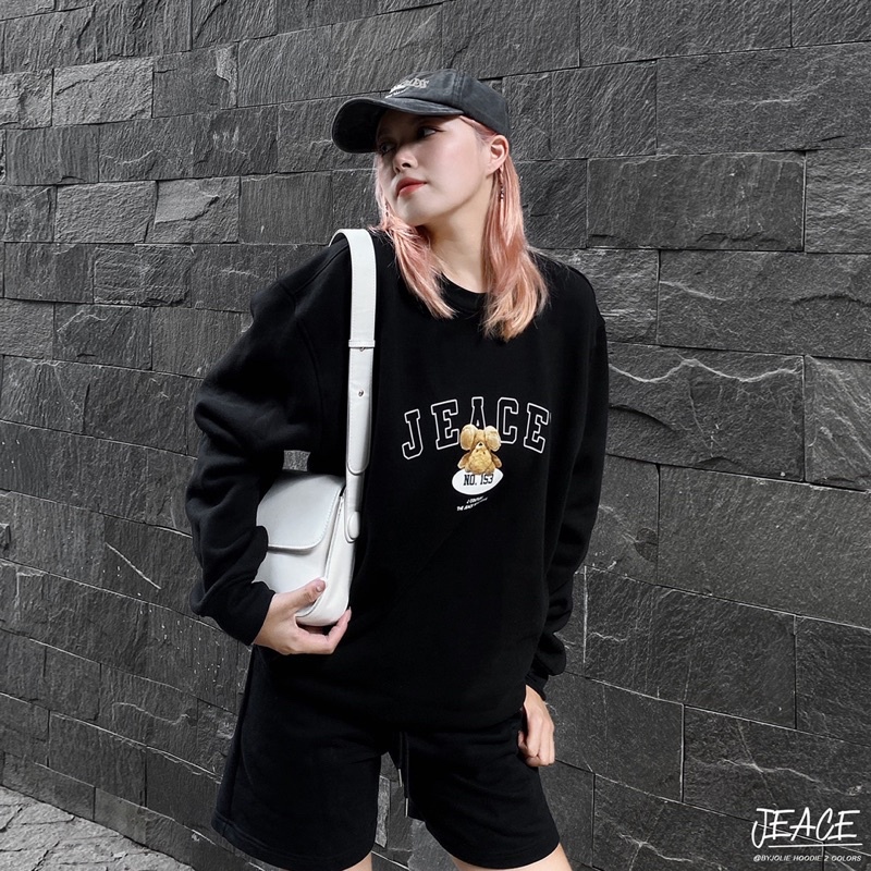 Áo sweater nỉ bông Jeace no153 Byjolie form unisex nam nữ