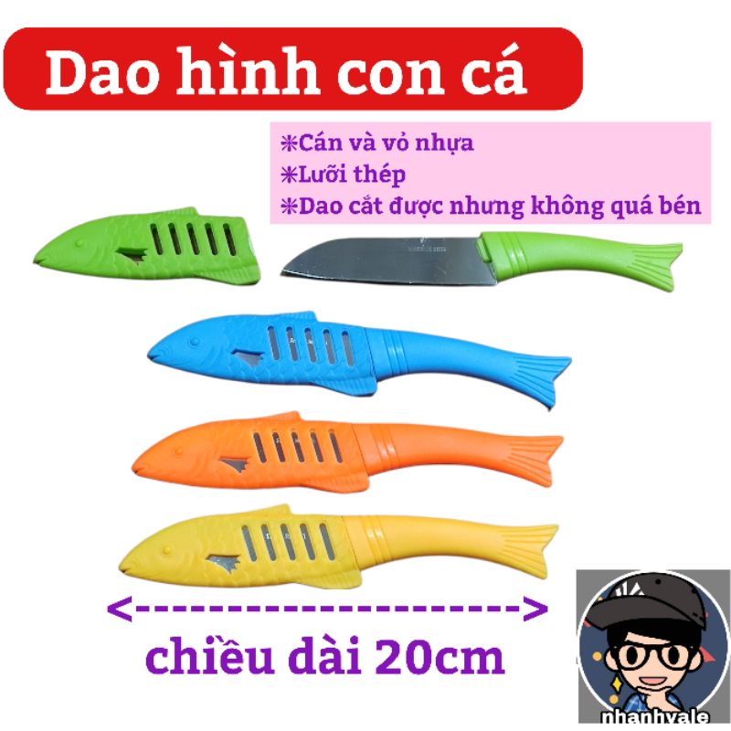 Dao hình con cá (giao màu ngẫu nhiên, nếu có yêu cầu màu sắc hãy chat với shop ạ)