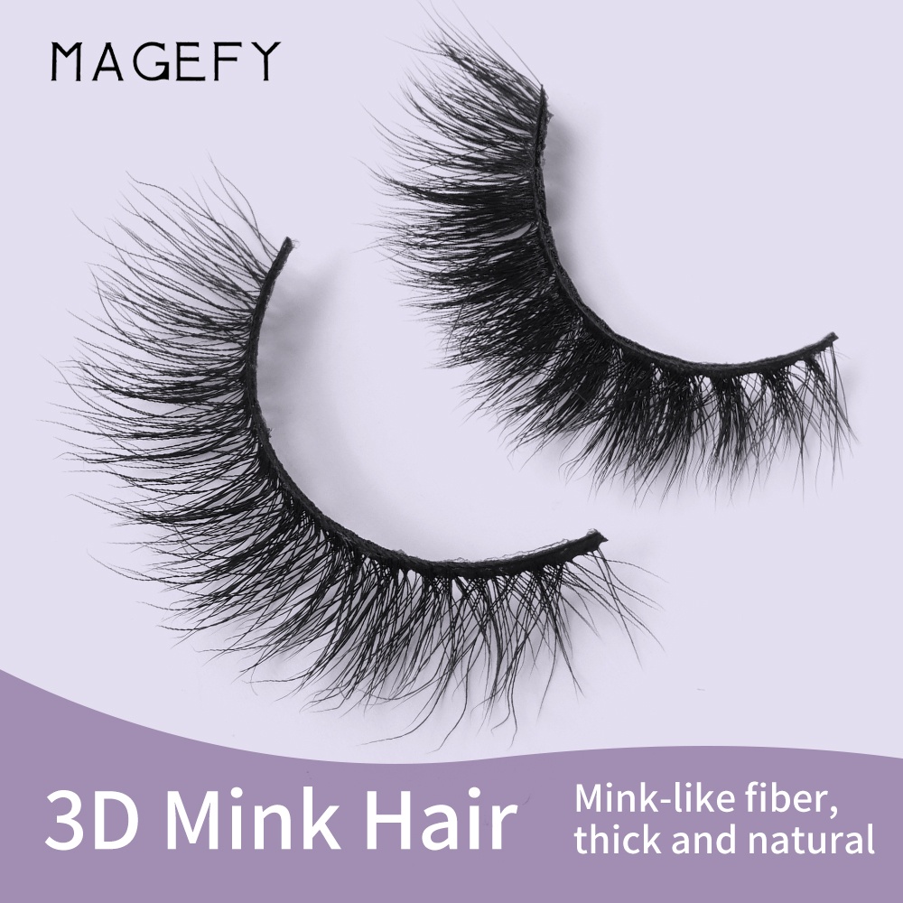 Bộ 7 cặp lông mi giả MAGEFY dày và cong tự nhiên nhiều phong cách và kích cỡ