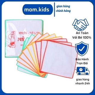 Bịch 10 miếng tấm lót - khăn - chống thấm cho bé giặt máy thoái mái momkids