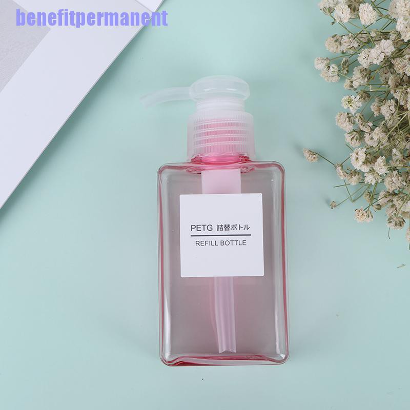 Benefitpermanent✹★ Chai Nhựa Rỗng Đựng Dầu Gội 100Ml Tiện Dụng