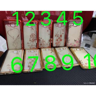 Ốp lưng Samsung A5 2015 dẻo silicon xi Viềng in hoa.