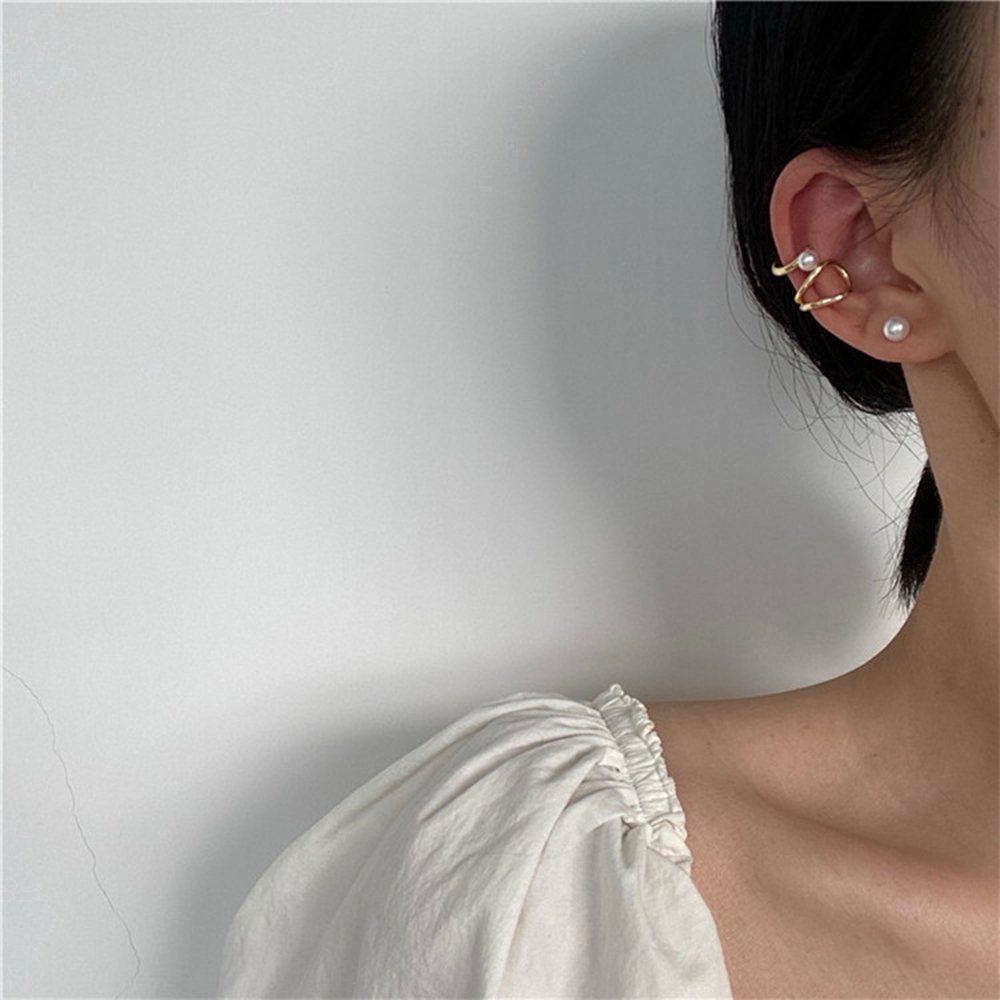 Cod Qipin Bộ 3 Khuyên Tai Đính Ngọc Trai Nhân Tạo Thời Trang