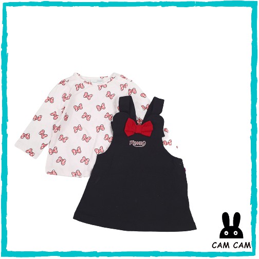 ⚡️THANH LÝ⚡️Set 2 DIS"NEY" "BA"BY áo cotton + váy yếm thô dư xịn | BigBuy360 - bigbuy360.vn