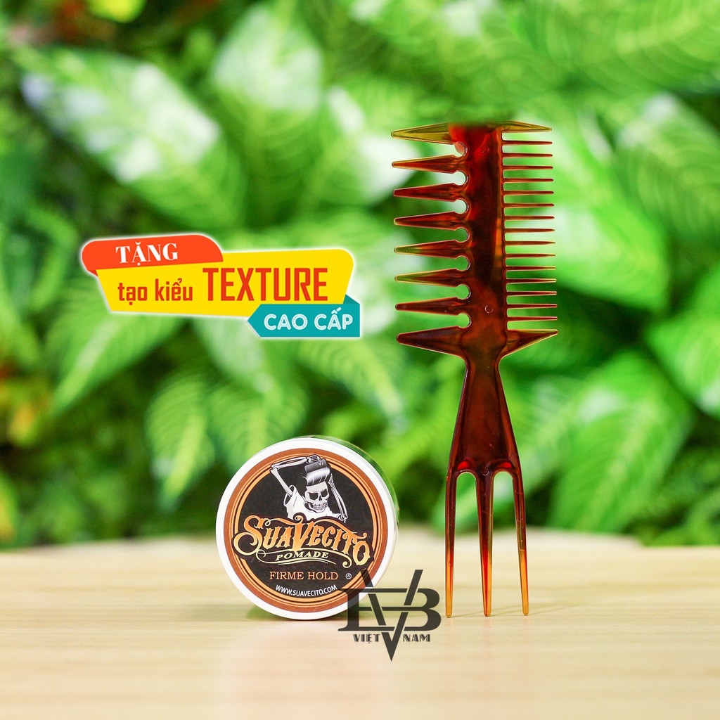 [CHÍNH HÃNG] Pomade gốc nước Suavecito Firme Hold Pomade 113g 100% nhập khẩu USA + Tặng lược tạo Texture cao cấp