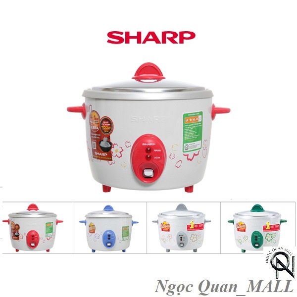 Nồi Cơm Điện Nắp Rời Sharp KSH-D06V 0.6 Lít