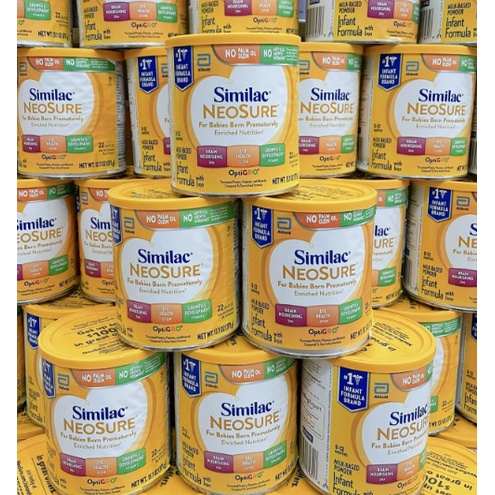 SỮA BỘT SIMILAC NEOSURE 371gr CHO BÉ THIẾU THÁNG, NHẸ CÂN