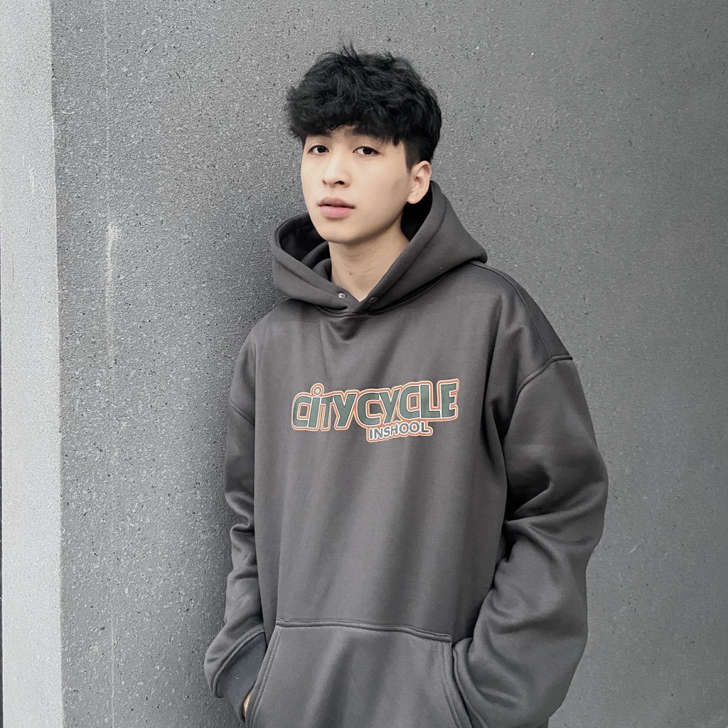 Áo hoodie unisex In School City Cycle - áo nỉ hoodie unisex form rộng in hình Local Brand