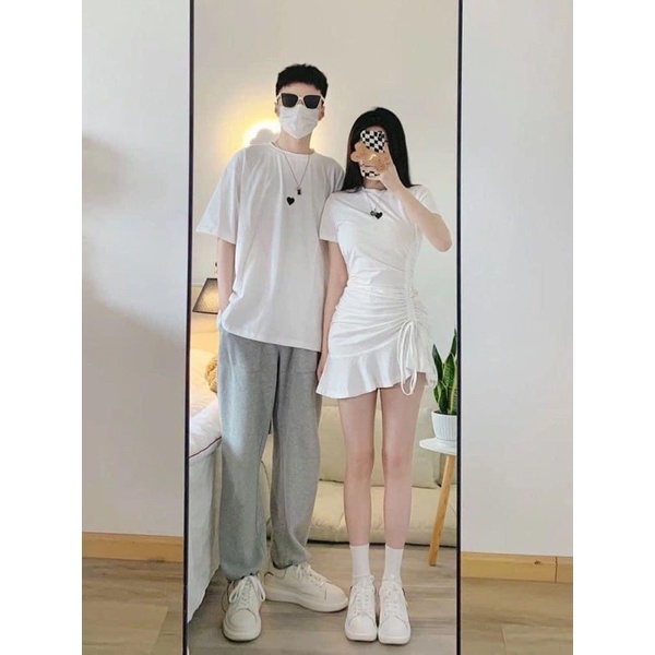 áo váy đôi nam nữ 3 màu xinh cỉu 😘