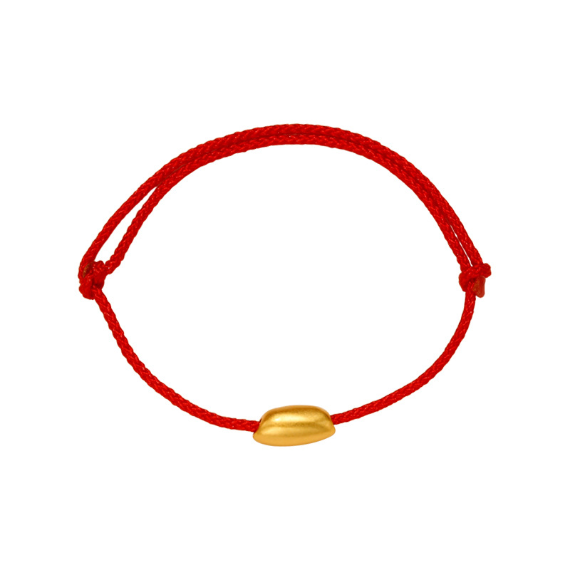 Woven Red Rope Gold Bracelets Couple Accessories Birthday Gifts