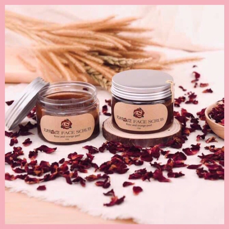 Rửa Mặt Tẩy Da Chết Hoa Hồng Karose Face Scrub 100g