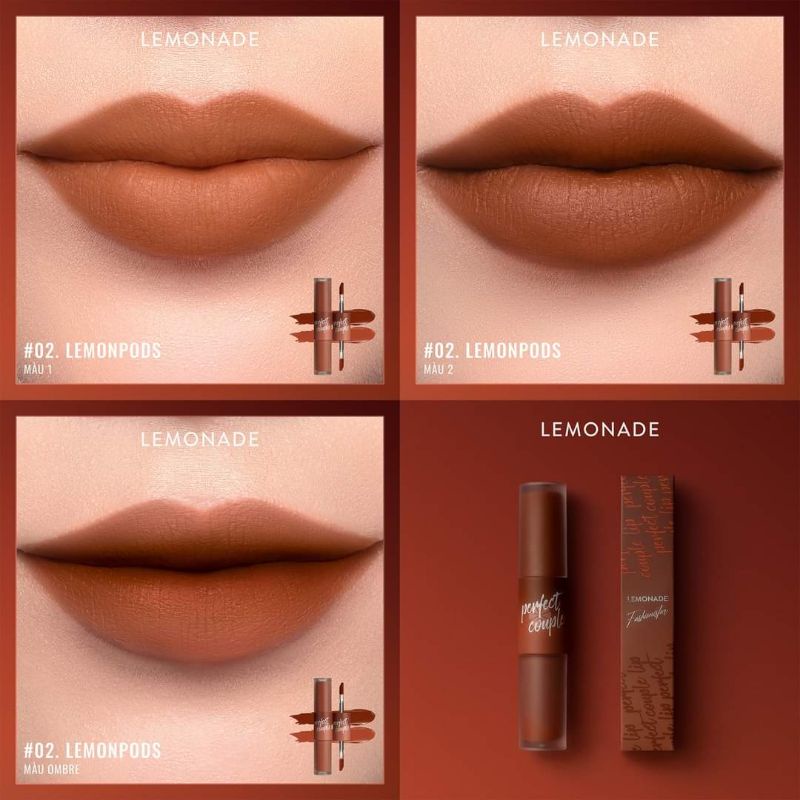 SON KEM LÌ PERFECT COUPLE LIP FASHIONISTAR LEMONADE x CHÂU BÙI