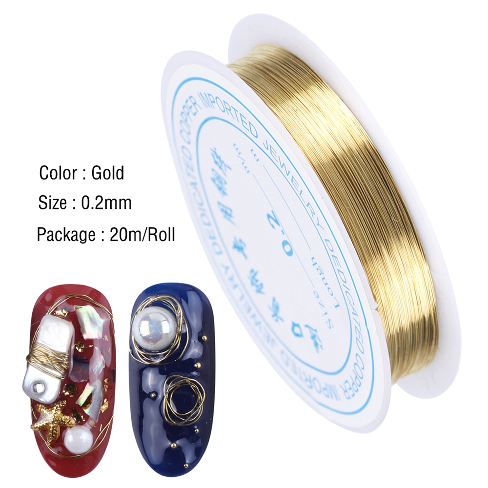 Cuộn dây đồng dùng trang trí móng nghệ thuật