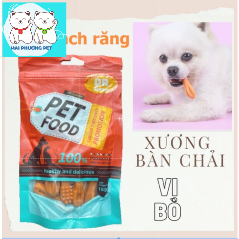 Xương gặm orgo thế hệ mới cho chó gặm sạch răng vị bò, sữa,phomai,trà xanh