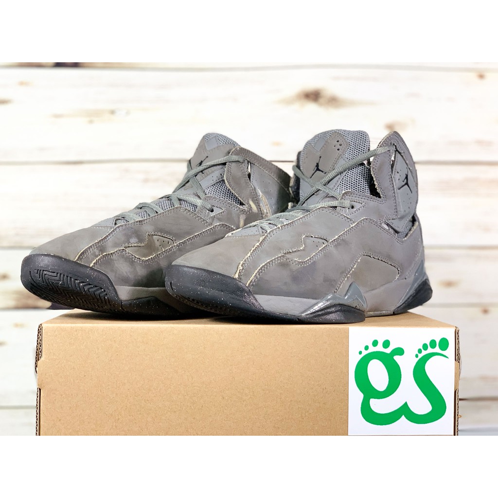(Size 42.5) Giày Bóng Rổ Chính Hãng 2hand Nike Air Jordan Basketball Shoes True Flight Cool Grey ‣ * !
