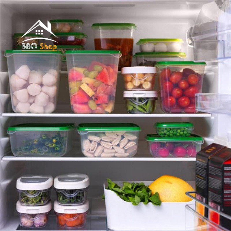 [RẺ VÔ ĐỊCH] SET 17 HỘP ĐỰNG Thực Phẩm Nhựa pp an toàn sức khỏe để tủ lạnh
