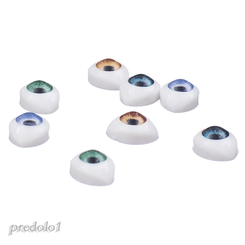 1  4 Cặp Mắt Nhựa 5mm Làm Búp Bê 4 Màu