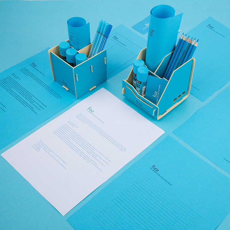 Cắm bút lắp ghép màu xanh, cam Fizz GuangBo BT5952-B, C