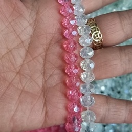 1 dây pha lê hình bánh cam size 8mm