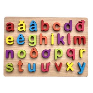 Bảng chữ cái bằng gỗ