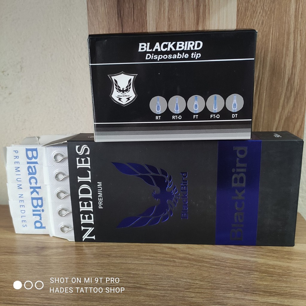 Bộ Kim + Ngòi 15RL chạy khung Black Bird ( 50 kim + 50 ngòi )