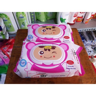 Khăn giấy Ướt Không Mùi 125 Tờ