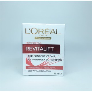 Kem dưỡng mắt săn chắc & chống nhăn Loreal Revitalift Eye Contour Cream Anti Wrinkle + Extra Firming 15ml