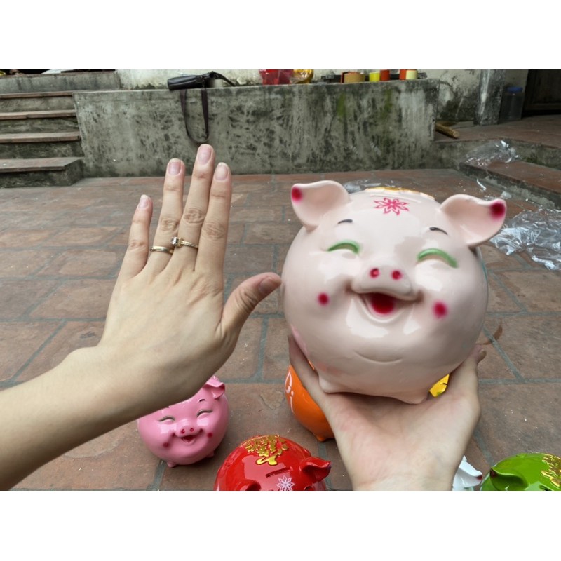 Heo/lợn đất tiết kiệm mẫu Pi HÀN QUỐC sz Nhỏ( kèm video ảnh thật)