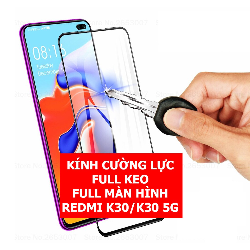 Kính cường lực phủ màn hình Xiaomi Redmi K30 - K30 5G